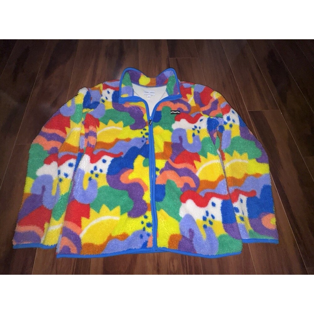 Crayola Kohl’s Jacket Adult XL Rainbow Fleece Adaptive Full Zip Limited Ed - Picture 2 of 9